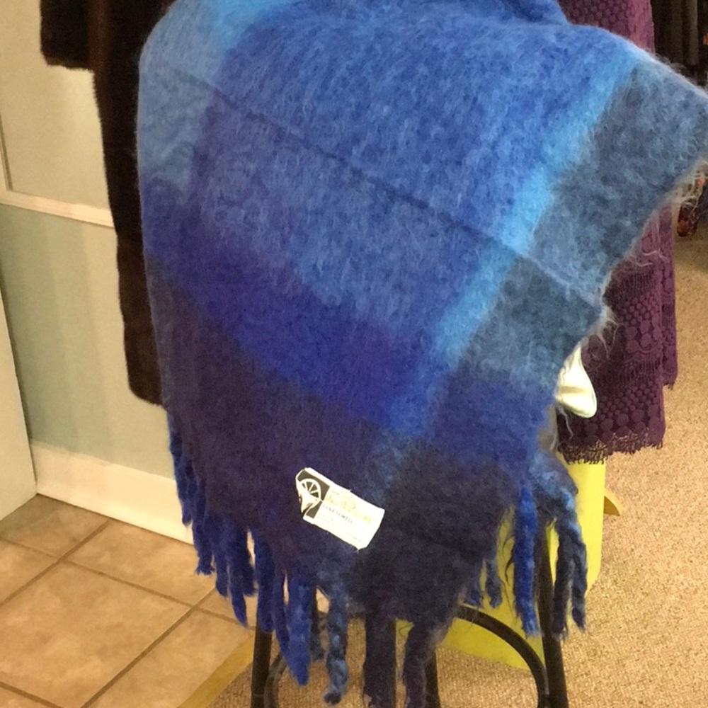 Lena Rewell mohair throw
